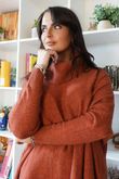 Beyond Terry Oversized Cowl Knit Russett Marl